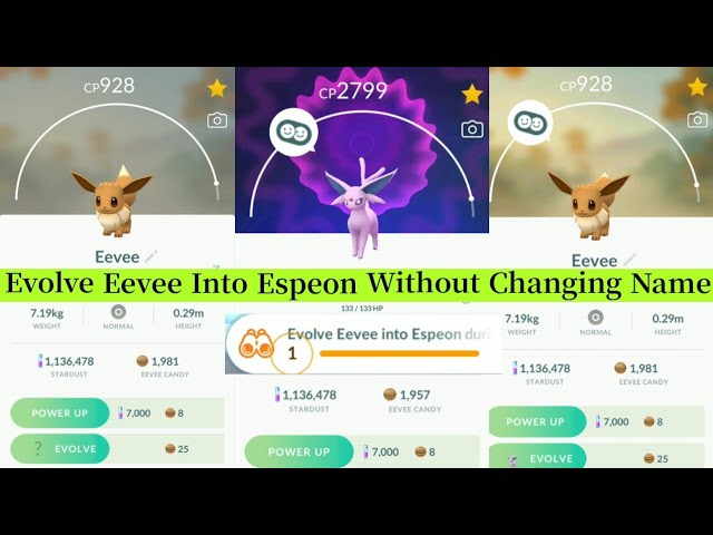 How to Evolve Eevee into Espeon in Pokemon Go