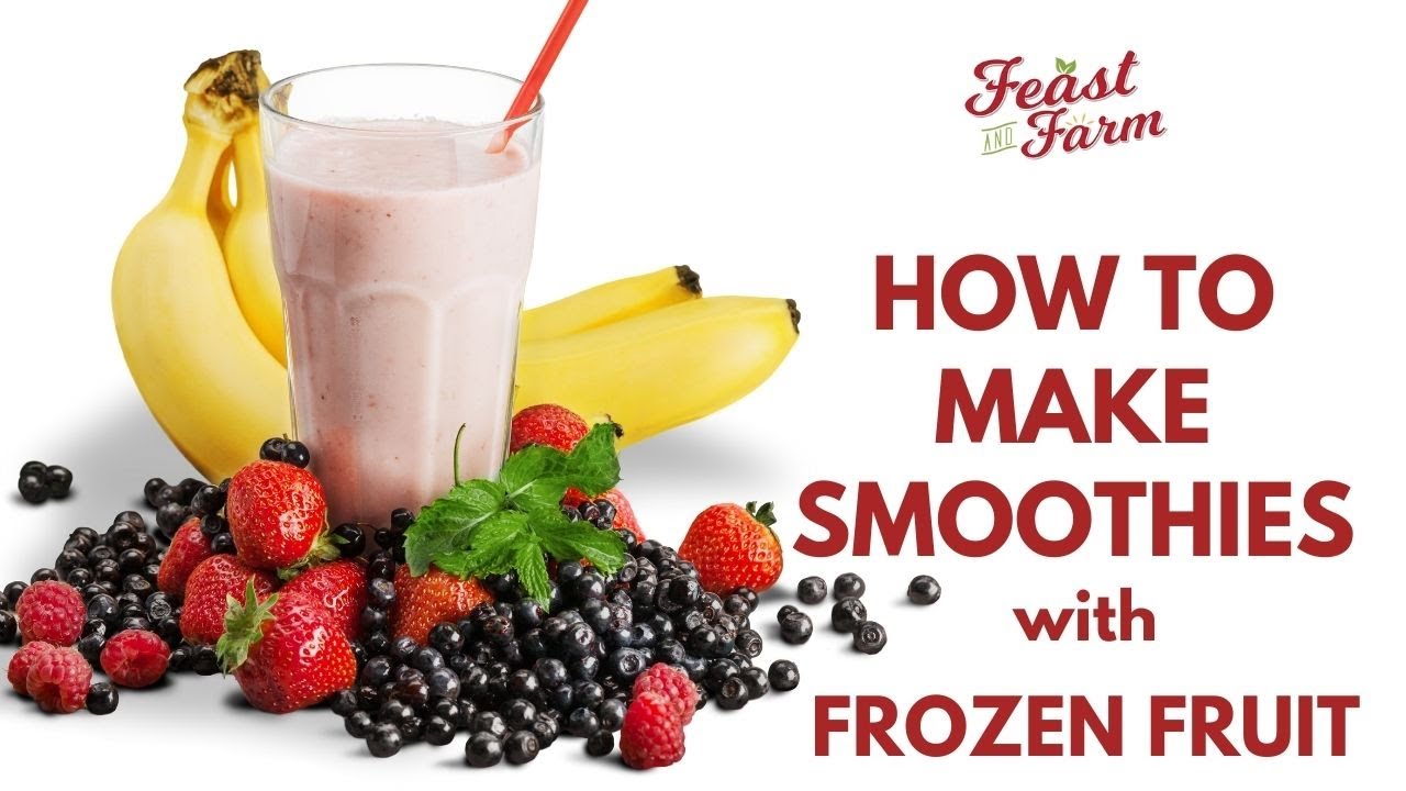 Delicious fruit smoothie preparation