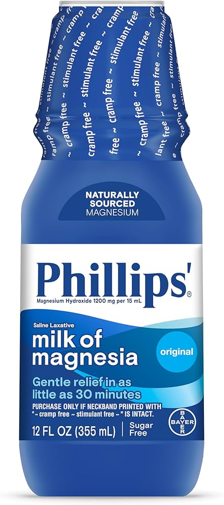 Image detailing milk of magnesia effects