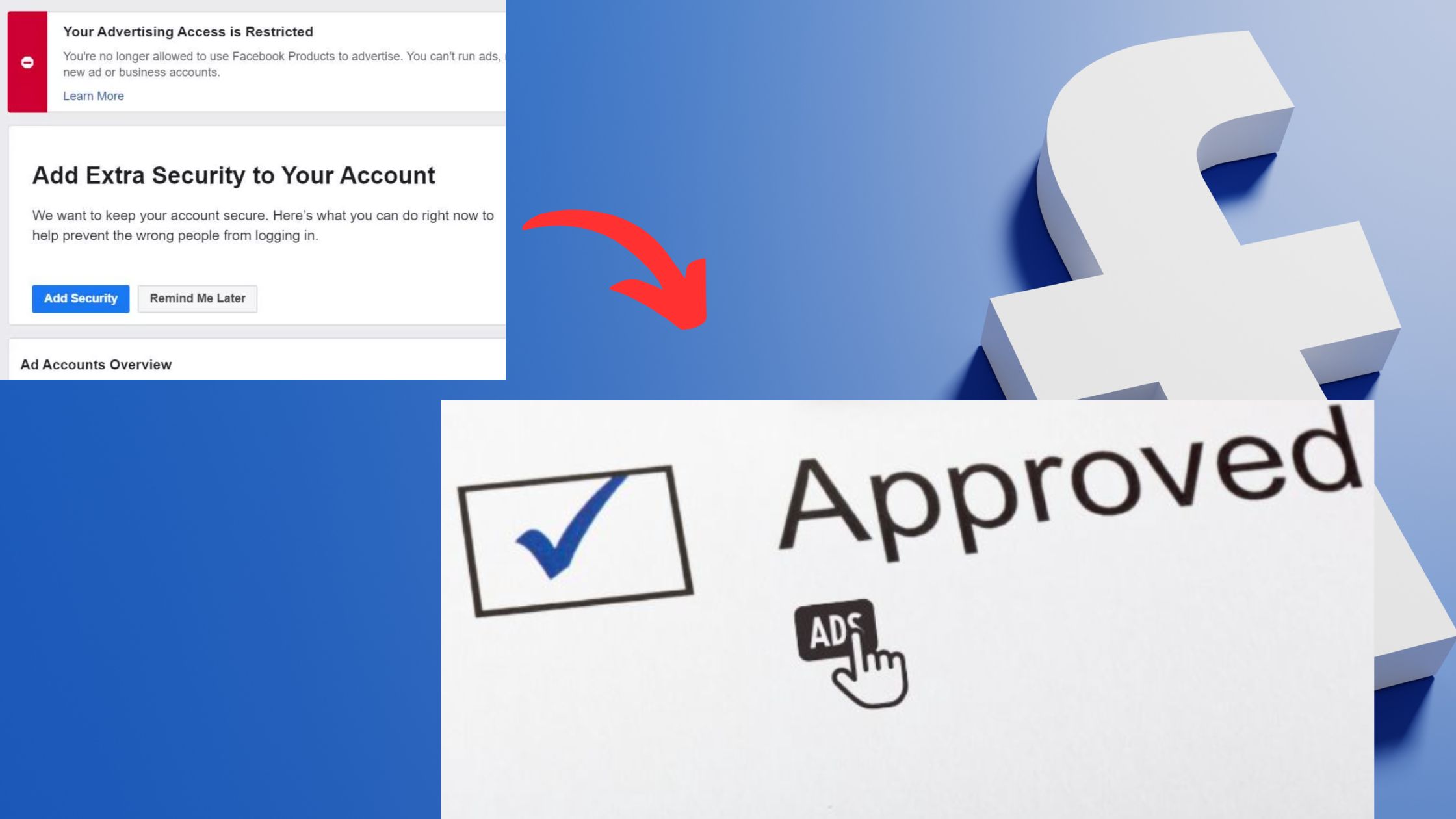 Steps to manage Facebook ads